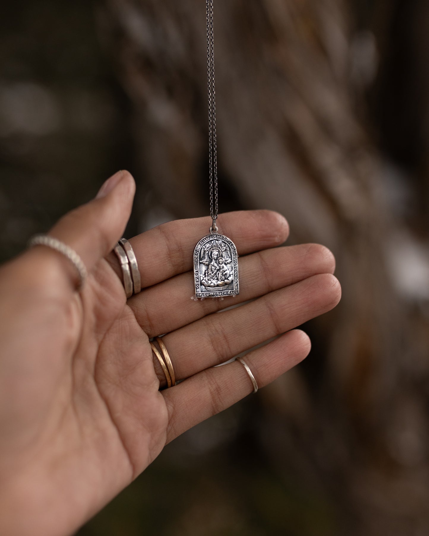 Theotokos of Valaam Pendant