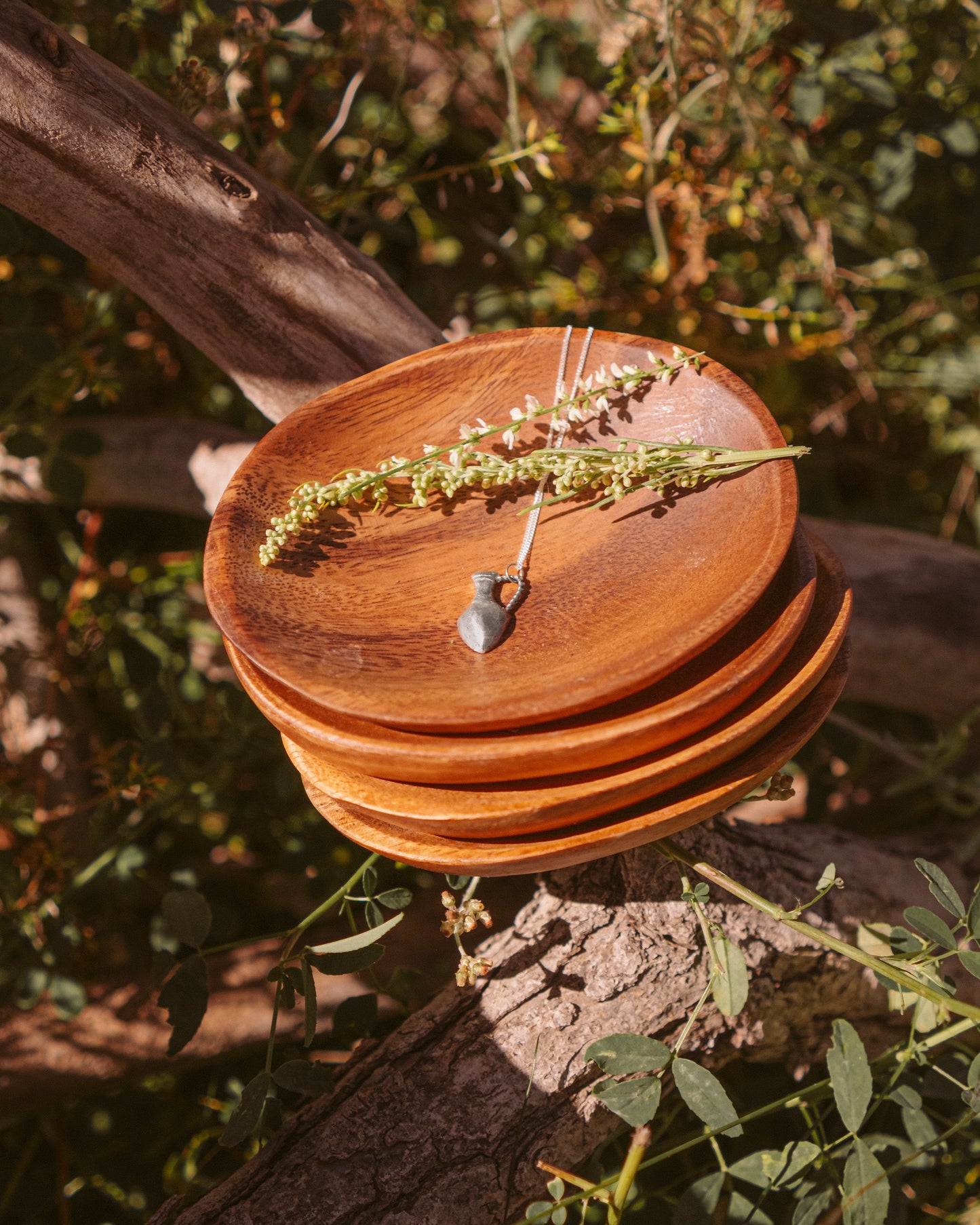 Acacia Wood Jewelry Tray